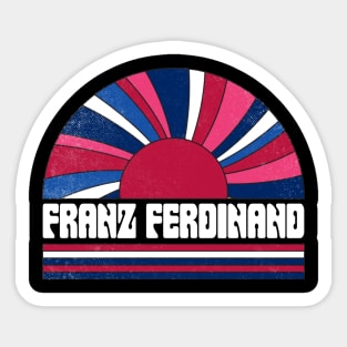 Franz Proud Name Personalized Retro Flowers Beautiful Sticker